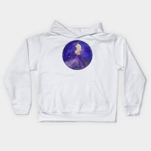 Milky Way galaxy and Volcano Kids Hoodie